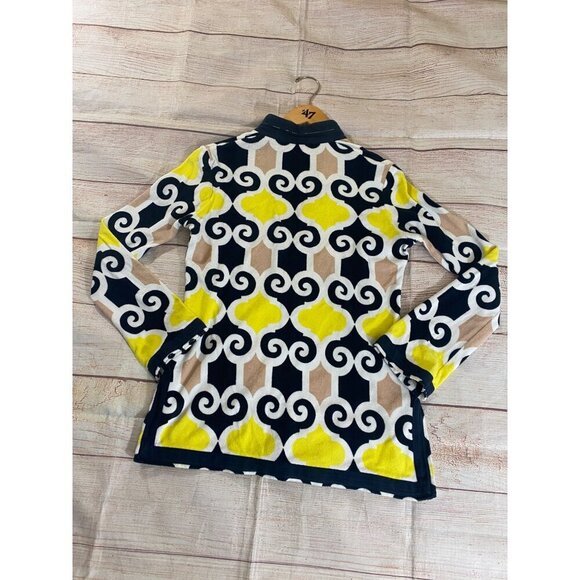 Tory Burch Women's Long Sleeve Multi Color Pull Over Tunic - XS - Picture 12 of 12
